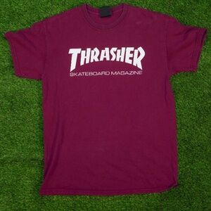 Thrasher Skateboards Classic Maroon T-Shirt